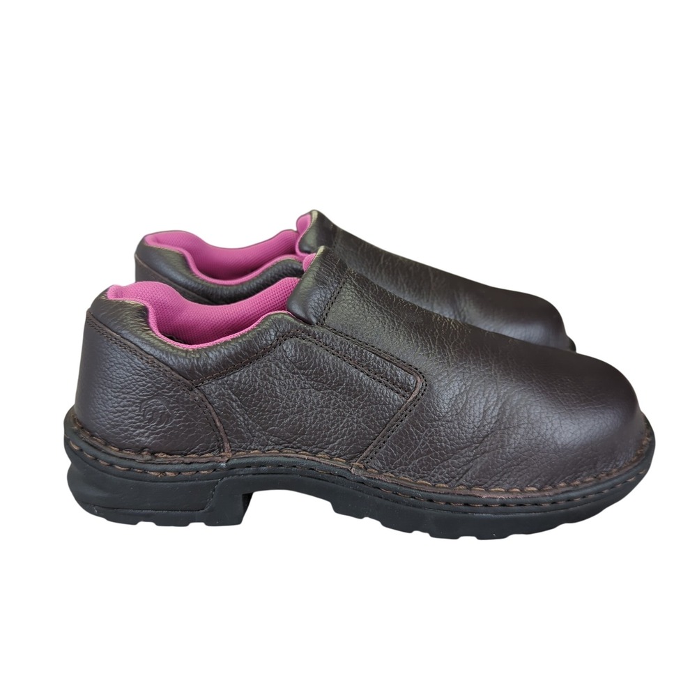 Wolverine Bailey Slip On Brown‎ Leather Boots Shoes Womens 8.5W Wide Work
W10192